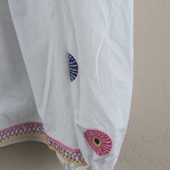 Madewell Embroidered Off-the-Shoulder Top Size M - Picture 9 of 13